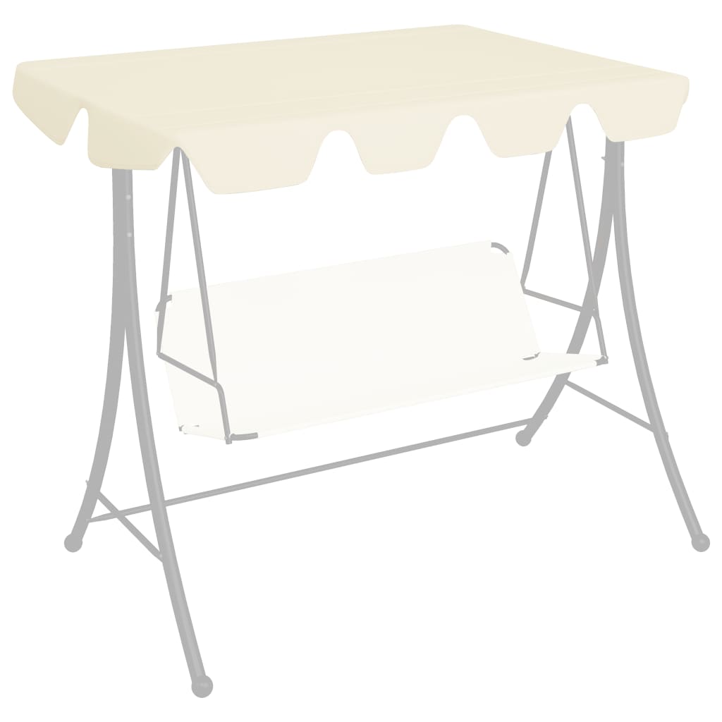 Ersatzdach für Hollywoodschaukel Creme 150/130x105/70 cm Ersatzdach für Hollywoodschaukel Creme 150/130x105/70 cm