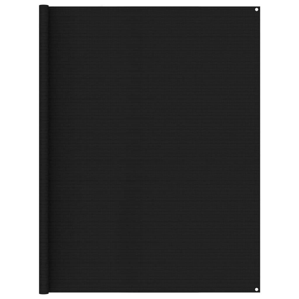 Zeltteppich 250x450 cm Schwarz