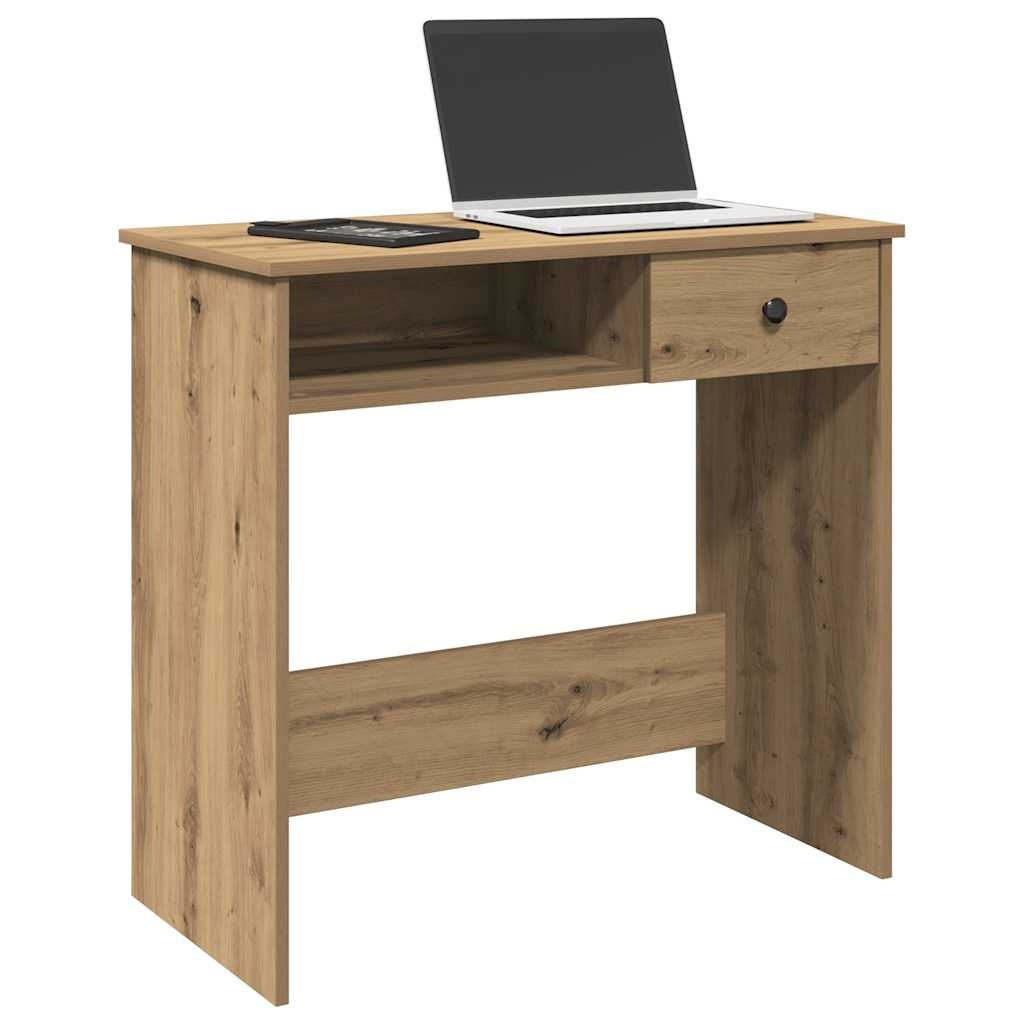 Schreibtisch Artisan-Eiche 80x40x75 cm Holzwerkstoff Schreibtisch Artisan-Eiche 80x40x75 cm Holzwerkstoff
