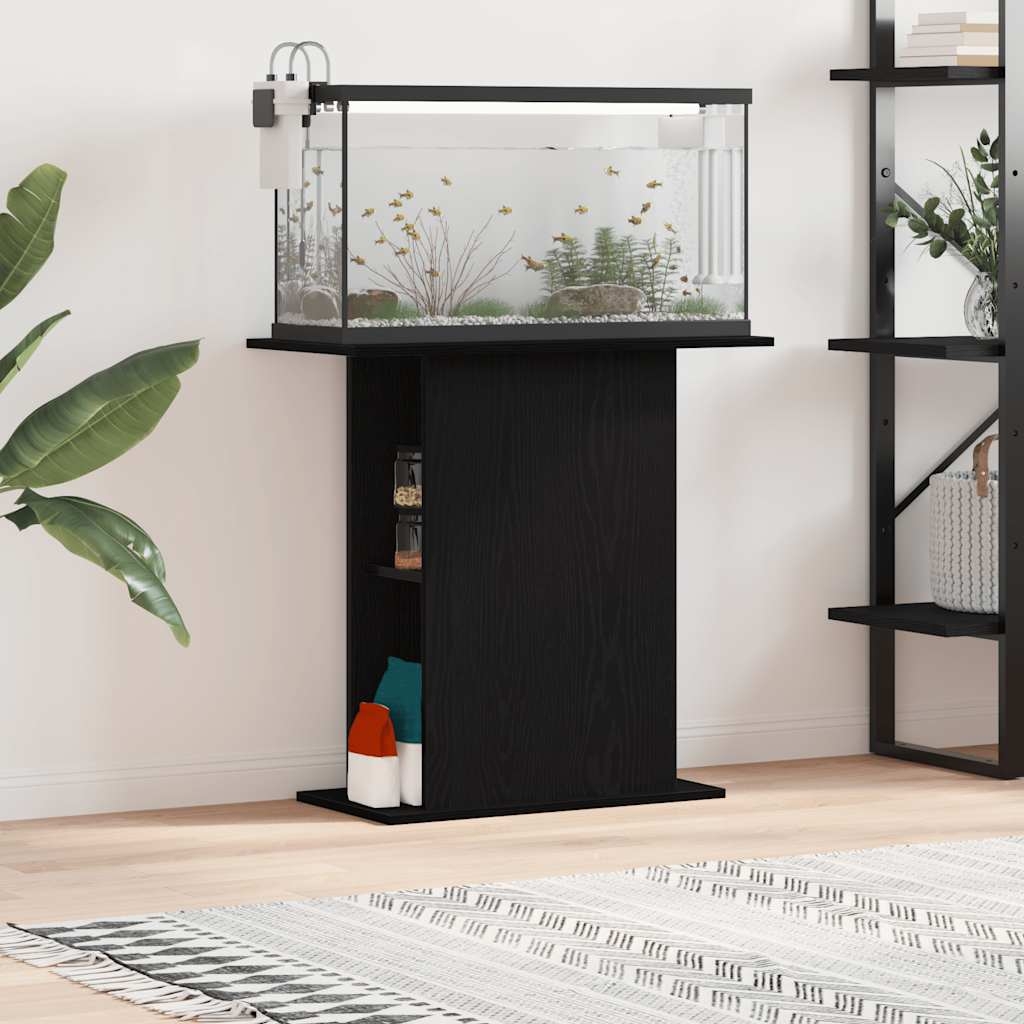 Aquariumständer Schwarze Eiche 75x36x72,5 cm Holzwerkstoff Aquariumständer Schwarze Eiche 75x36x72,5 cm Holzwerkstoff