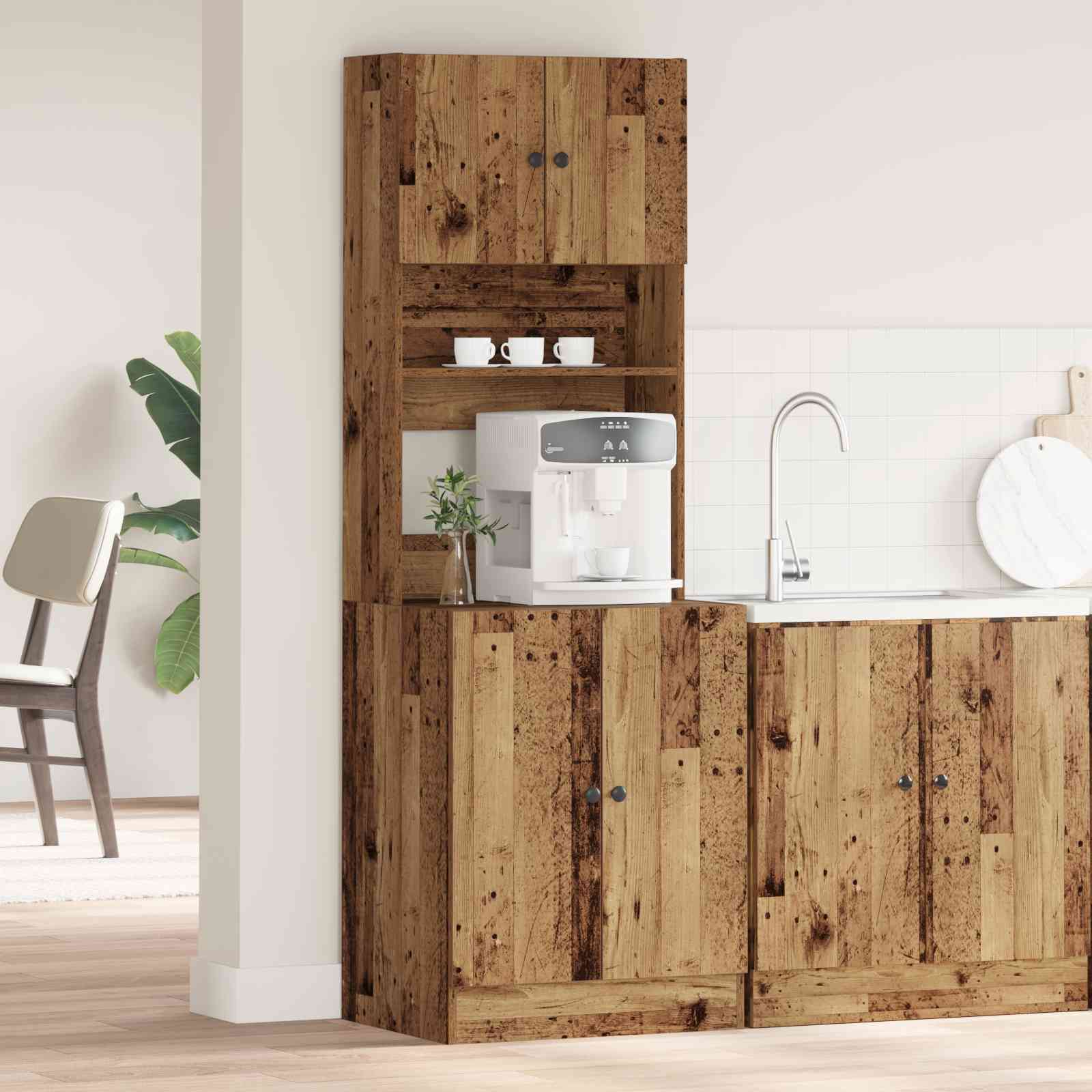Küchenschrank Altes Holz 60x50x180 cm Holzwerkstoff Küchenschrank Altes Holz 60x50x180 cm Holzwerkstoff