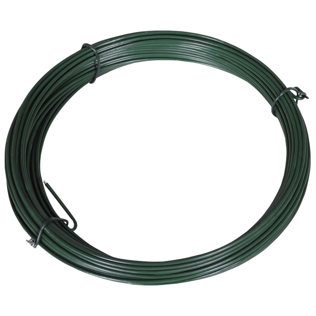 Zaun-Bindedraht 25 m 1,4/2 mm Stahl Grün Zaun-Bindedraht 25 m 1,4/2 mm Stahl Grün