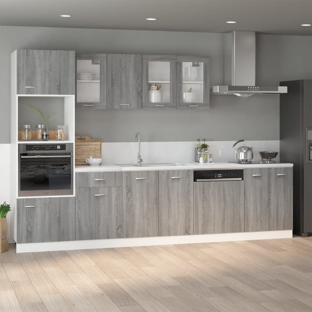 Spülenunterschrank Grau Sonoma 80x46x81,5 cm Holzwerkstoff Spülenunterschrank Grau Sonoma 80x46x81,5 cm Holzwerkstoff