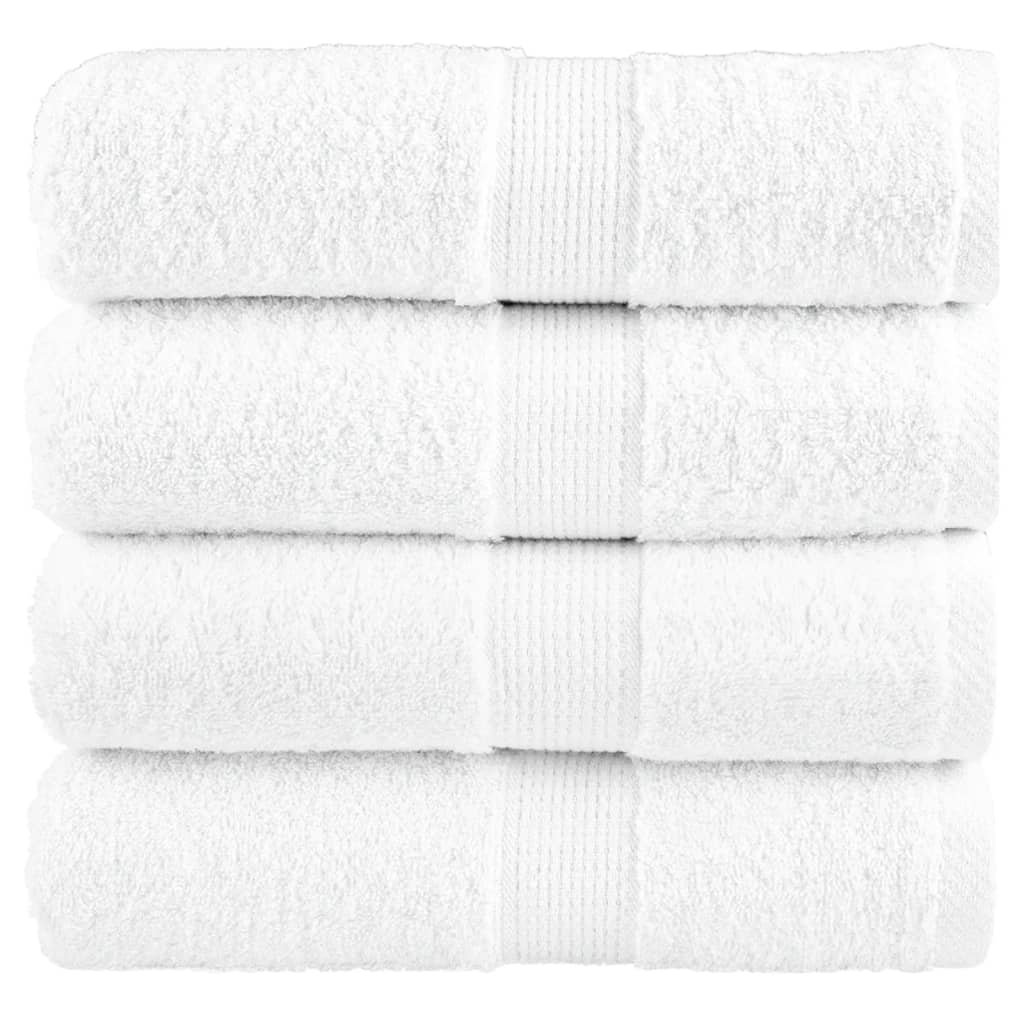 Premium-Waschlappen 4 Stk. Weiß 30x30cm 600 g/m² 100% Baumwolle Premium-Waschlappen 4 Stk. Weiß 30x30cm 600 g/m² 100% Baumwolle