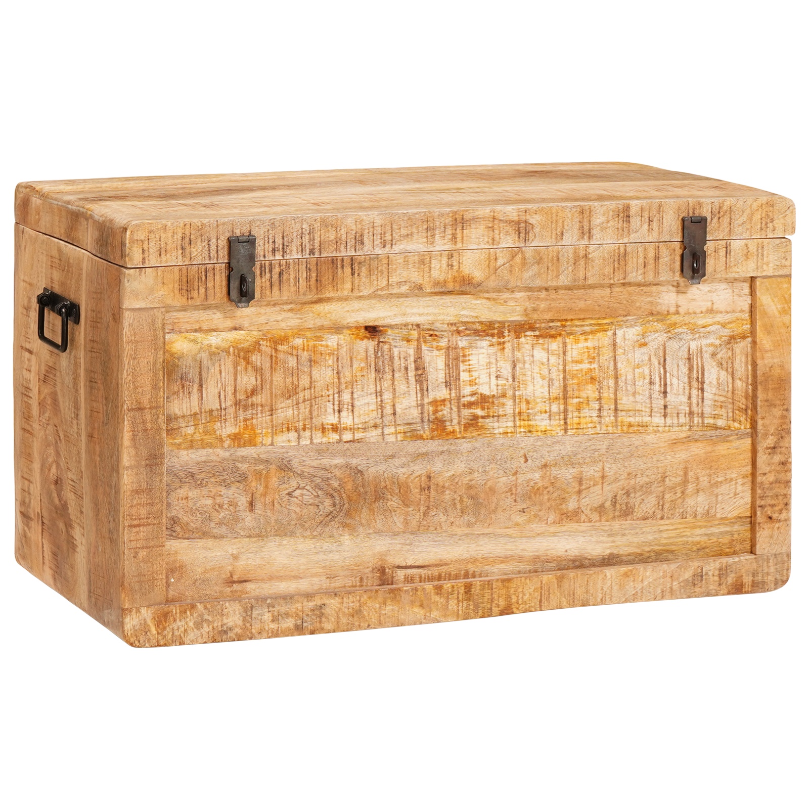Aufbewahrungsbox Braun 70 x 35 x 40 cm massives Mangoholz Aufbewahrungsbox Braun 70 x 35 x 40 cm massives Mangoholz