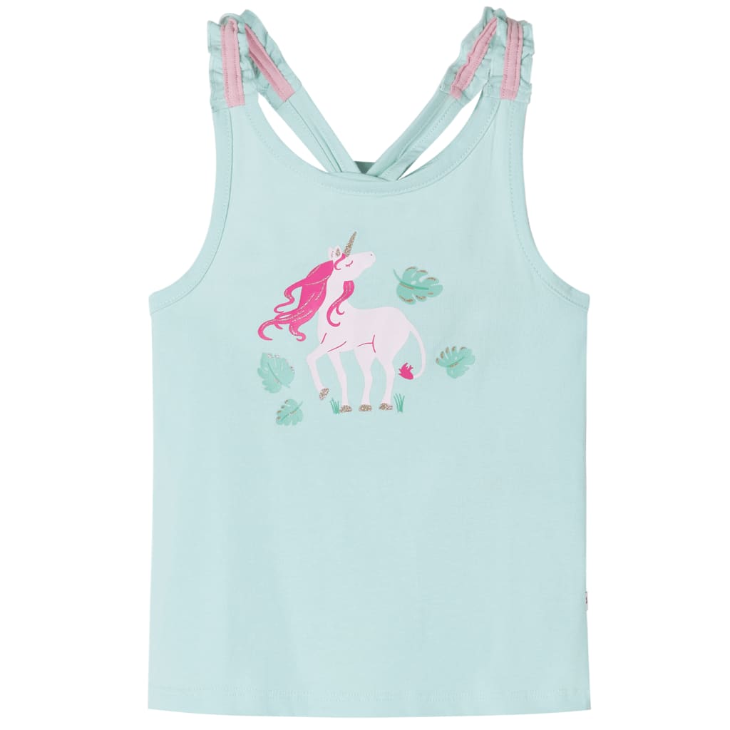 Kinder-Tanktop Helles Minzgrün 128 Kinder-Tanktop Helles Minzgrün 128