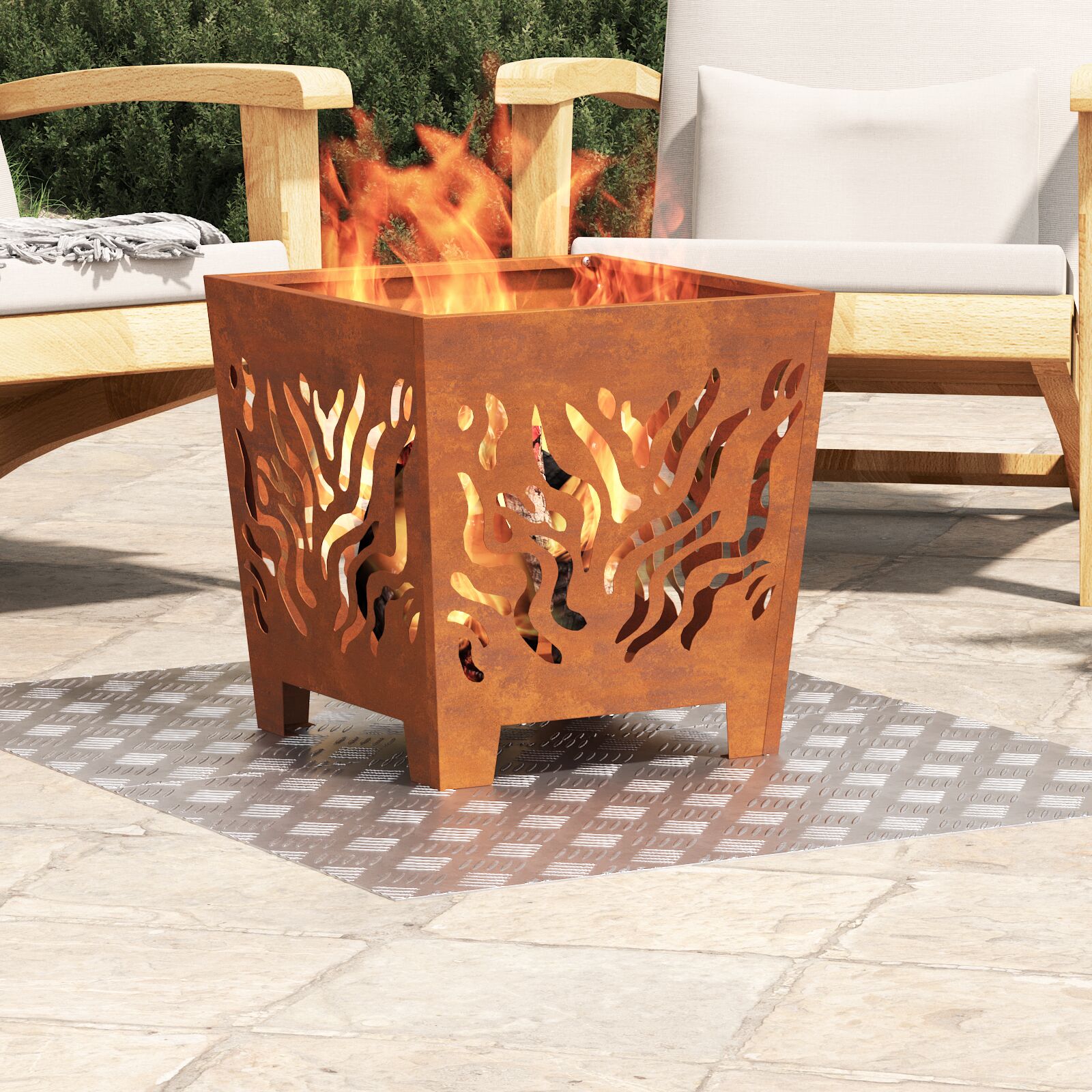 vidaXL Aluminium Riffelbleche 2er Set Rutschfest 80x50 cm vidaXL Aluminium Riffelbleche 2er Set Rutschfest 80x50 cm