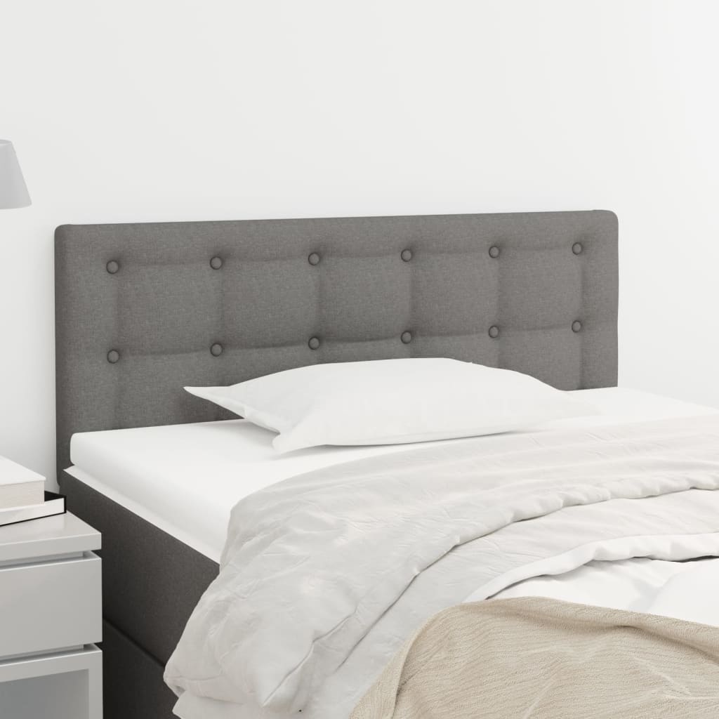 Kopfteil Dunkelgrau 90x5x78/88 cm Stoff Kopfteil Dunkelgrau 90x5x78/88 cm Stoff