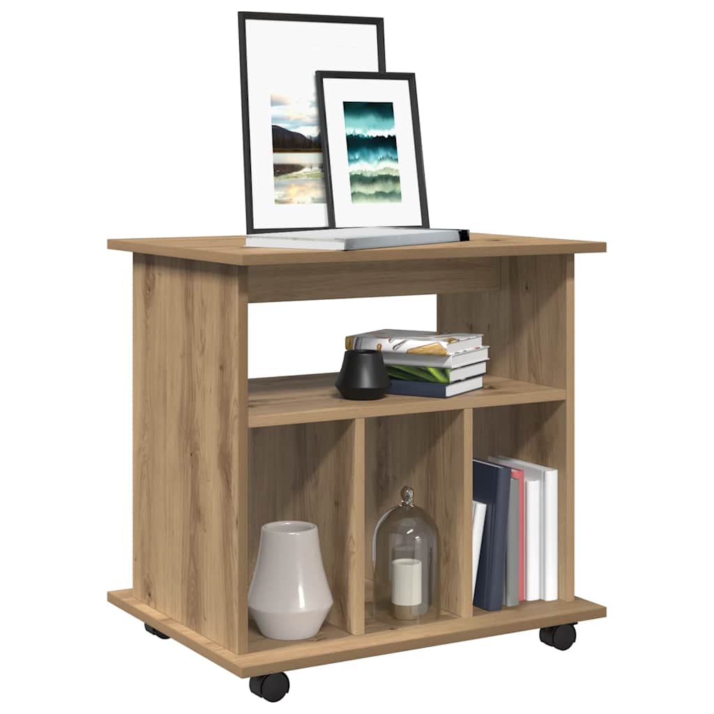 Rollcontainer Artisan-Eiche 60x45x60 cm Holzwerkstoff