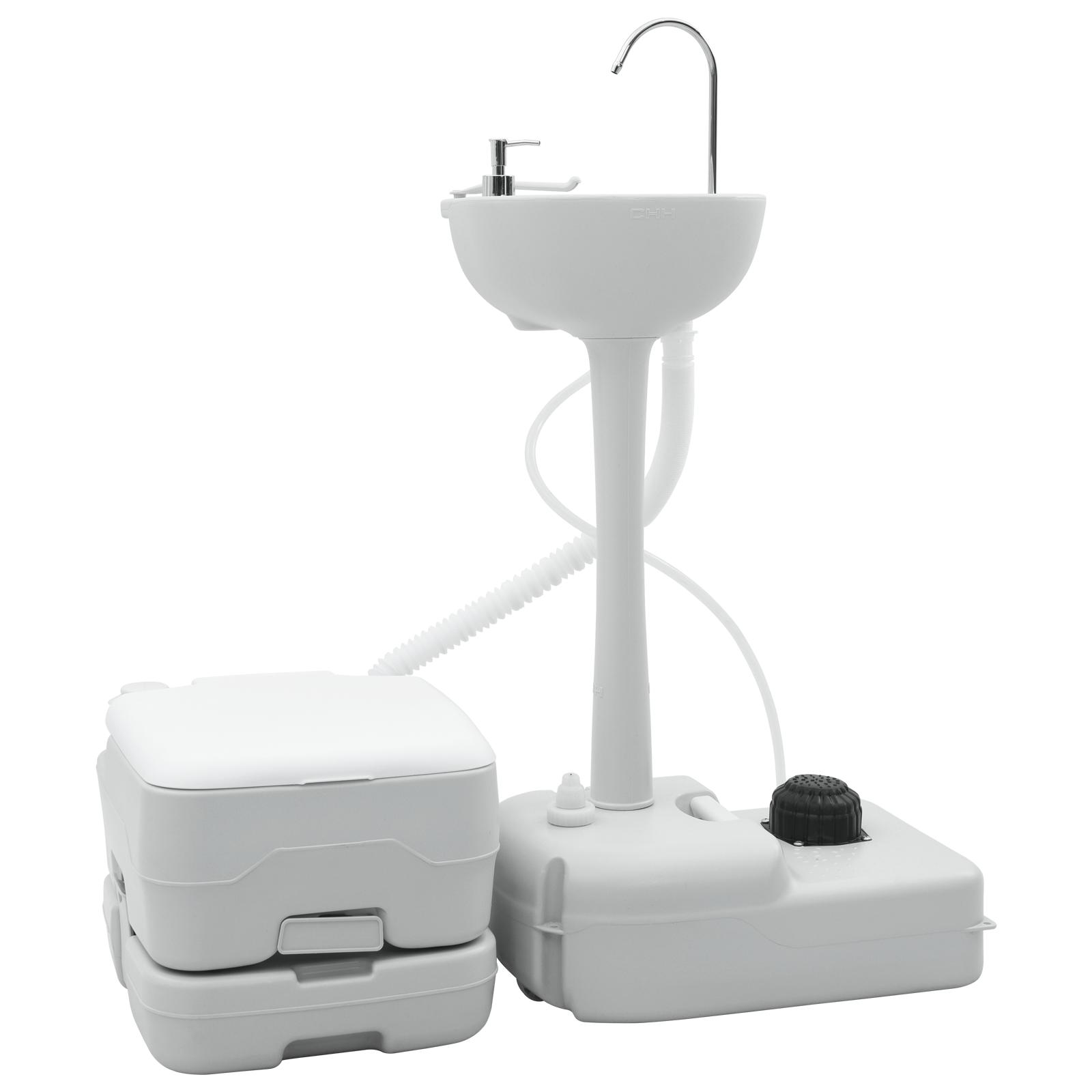 Campingtoilette Grauer Körper + Weiße Abdeckung + Cool Grey NA NA NA Campingtoilette Grauer Körper + Weiße Abdeckung + Cool Grey NA NA NA
