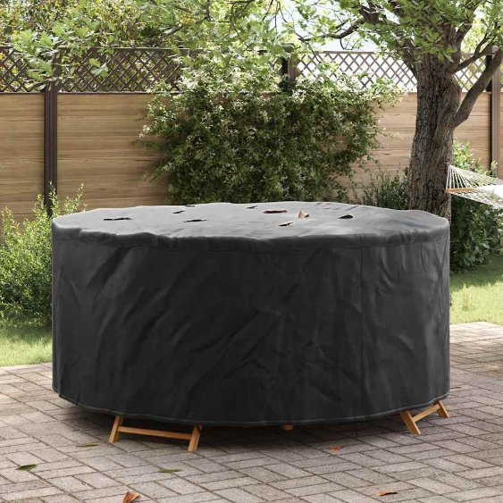 Gartenmöbelabdeckung Schwarz 200 x 200 x 85 cm 210D Stoff