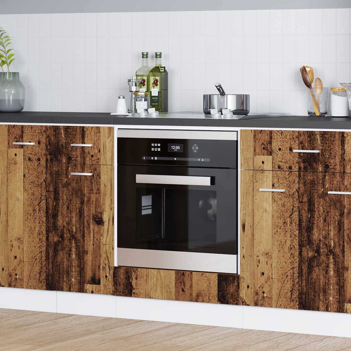 Ofenschrank Alte Holz 60x46x81,5 cm Spanplatte Ofenschrank Alte Holz 60x46x81,5 cm Spanplatte