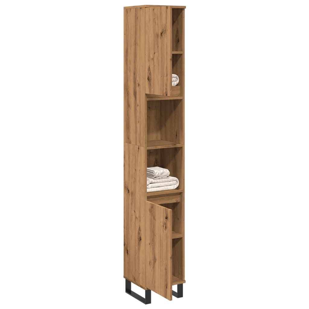Badschrank Artisan-Eiche 30x30x190 cm Holzwerkstoff Badschrank Artisan-Eiche 30x30x190 cm Holzwerkstoff