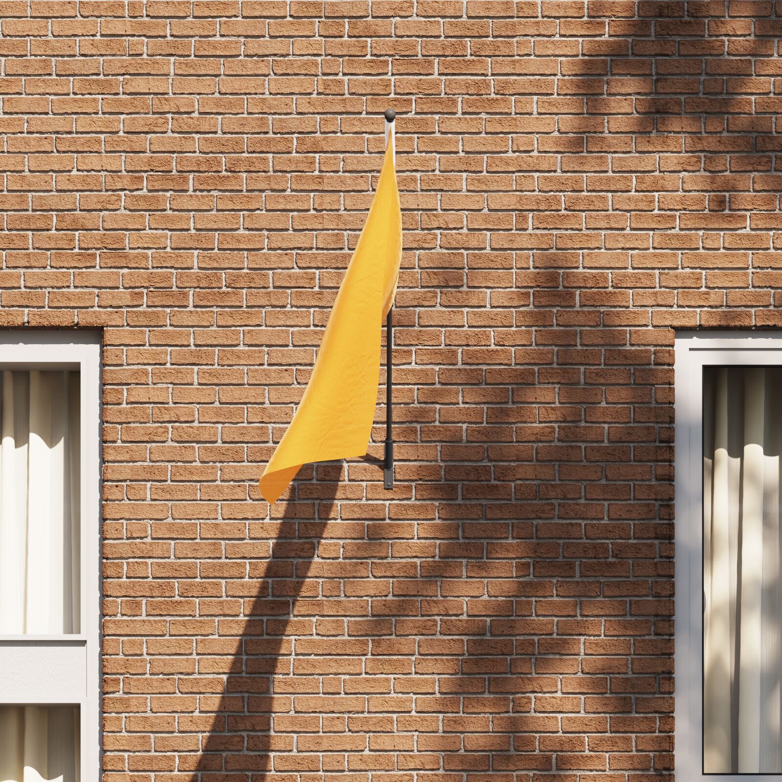 vidaXL Flaggenmast Halterung für 1 Flagge zur Wandmontage aus schwarzem Metall vidaXL Flaggenmast Halterung für 1 Flagge zur Wandmontage aus schwarzem Metall