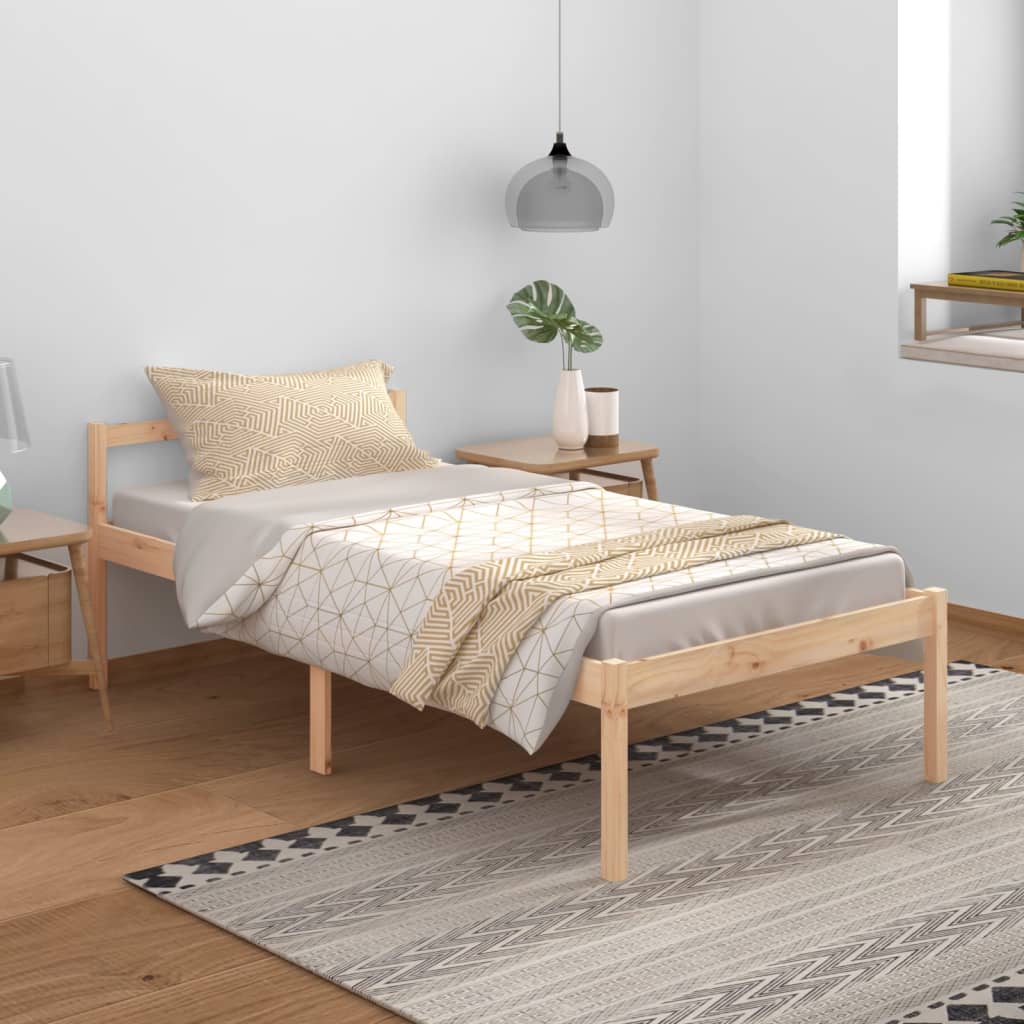 Seniorenbett 100x200 cm Massivholz Kiefer
