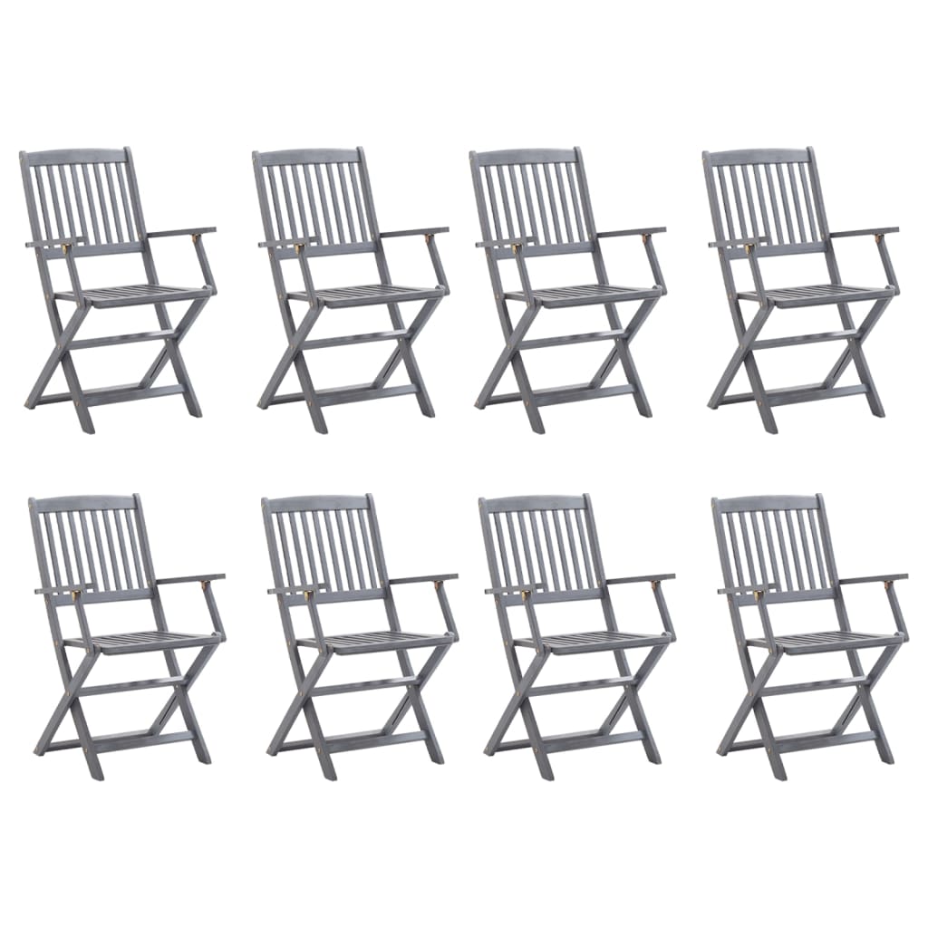 Klappbare Gartenstühle 8 Stk. Massivholz Akazie Klappbare Gartenstühle 8 Stk. Massivholz Akazie