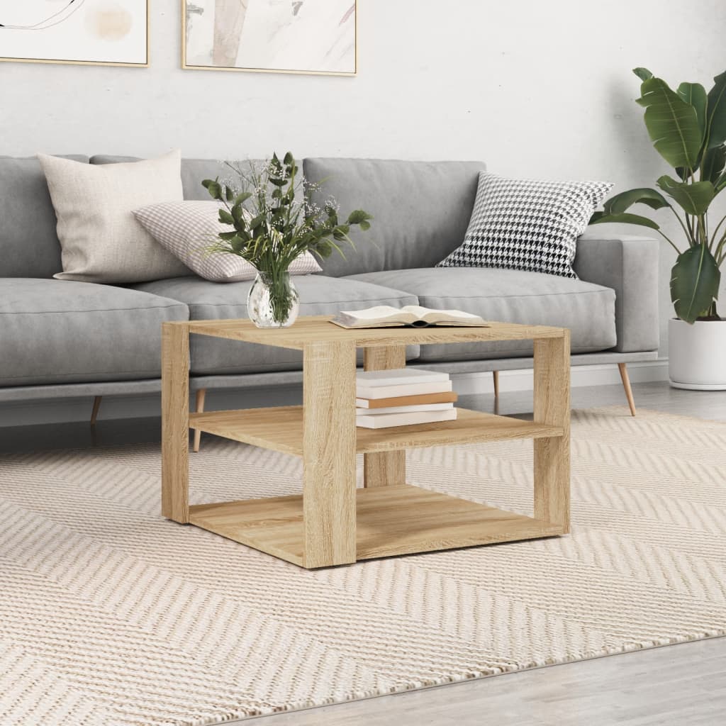 Couchtisch Sonoma-Eiche 59,5x59,5x40 cm Holzwerkstoff Couchtisch Sonoma-Eiche 59,5x59,5x40 cm Holzwerkstoff