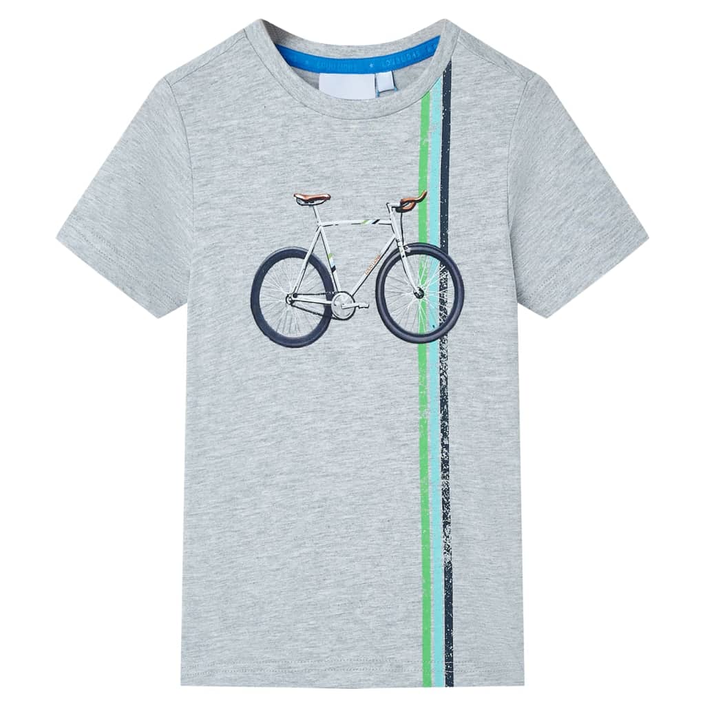 Kinder-Kurzarmshirt Grau 140 Kinder-Kurzarmshirt Grau 140