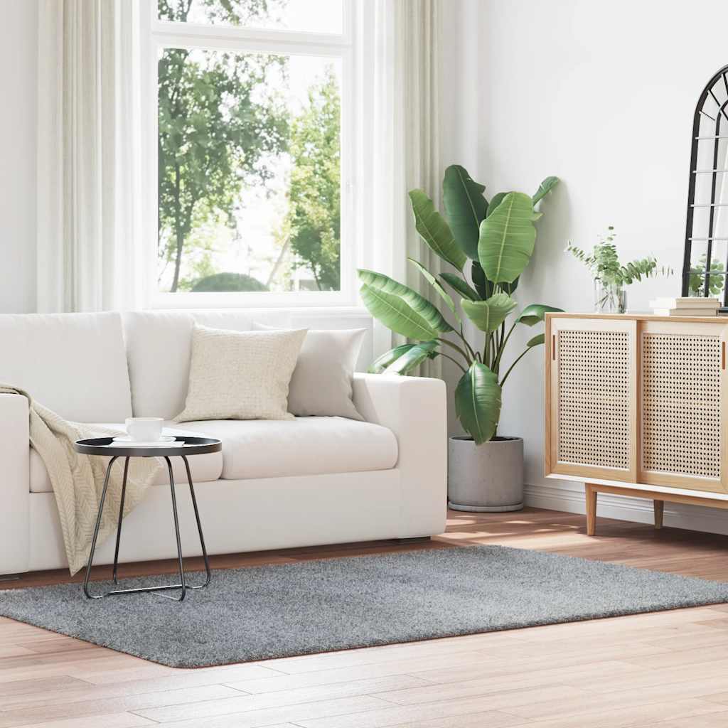Teppich Shaggy Hochflor NAVARRA Silbergrau 130x200 cm Polyester Teppich Shaggy Hochflor NAVARRA Silbergrau 130x200 cm Polyester