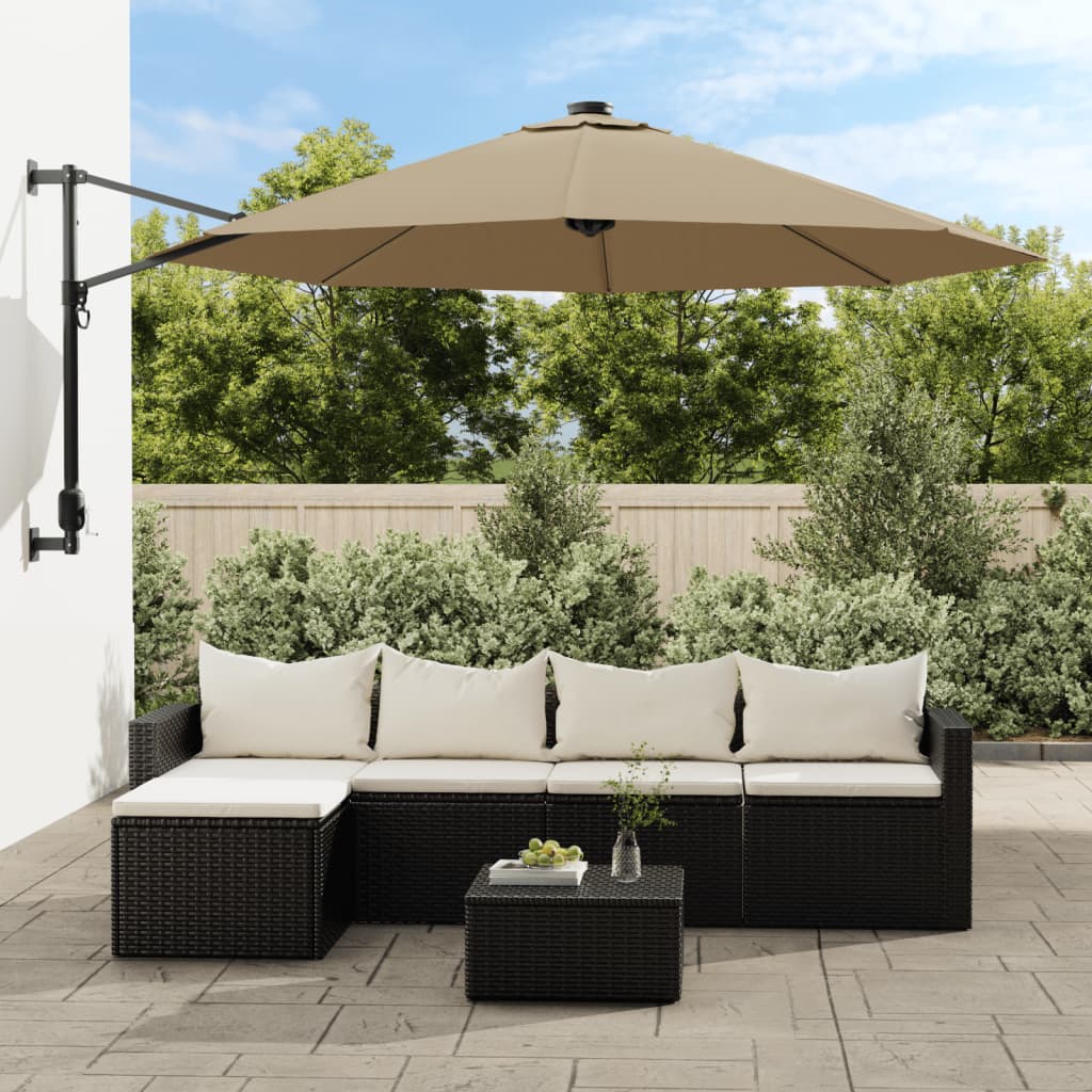 Ersatzbezug für Ampelschirm Taupe 350 cm Ersatzbezug für Ampelschirm Taupe 350 cm