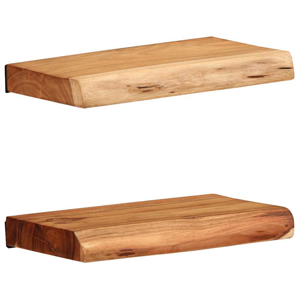 Wandregale 2 Stk. 30x20x3,5 cm Massivholz Akazie Wandregale 2 Stk. 30x20x3,5 cm Massivholz Akazie