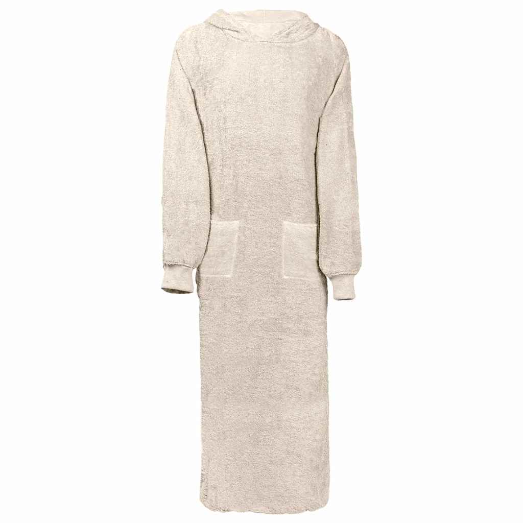 Bademantel KINN Creme xxl Baumwolle