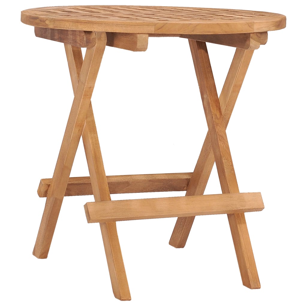 Klappbarer Gartentisch 50x50x50 cm Teak Massivholz Klappbarer Gartentisch 50x50x50 cm Teak Massivholz