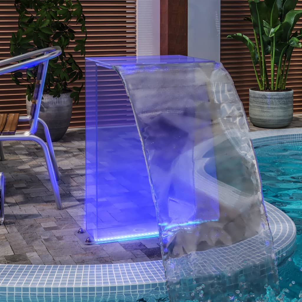 Wasserfall-Element mit RGB-LEDs Acryl 51 cm Wasserfall-Element mit RGB-LEDs Acryl 51 cm