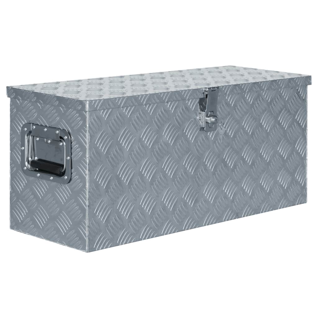 Aluminiumkiste 80×30×35 cm Silbern Aluminiumkiste 80×30×35 cm Silbern