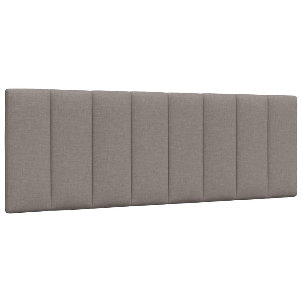 Kopfteil-Kissen "Hanko" Taupe 140 cm Stoff Kopfteil-Kissen "Hanko" Taupe 140 cm Stoff