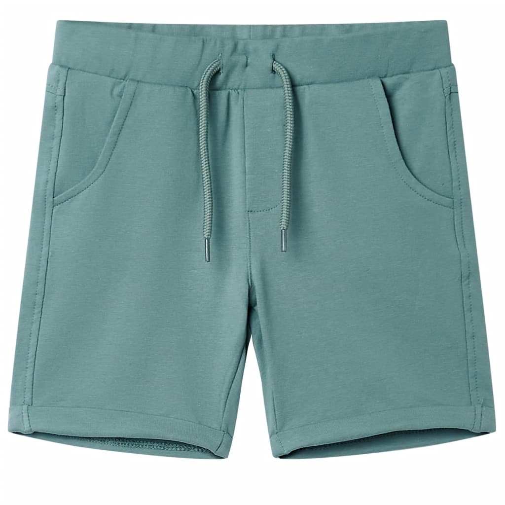 Kindershorts mit Kordelzug Petrolblau 128 Kindershorts mit Kordelzug Petrolblau 128