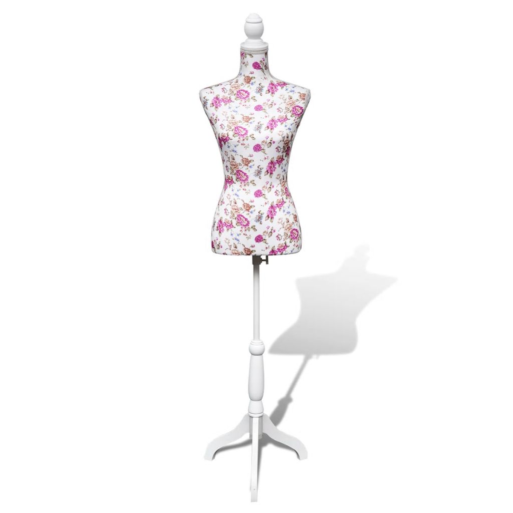 Damenbüste Schneiderpuppe Büste Torso Mannequin Baumwolle Weiß Rose Damenbüste Schneiderpuppe Büste Torso Mannequin Baumwolle Weiß Rose