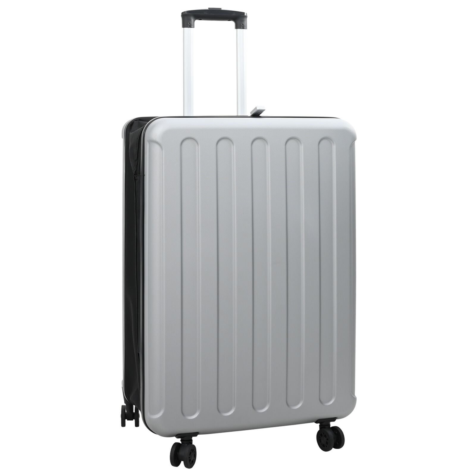 Faltbarer Koffer Hartschale 28'' Silber 50x30x76 cm ABS Faltbarer Koffer Hartschale 28'' Silber 50x30x76 cm ABS