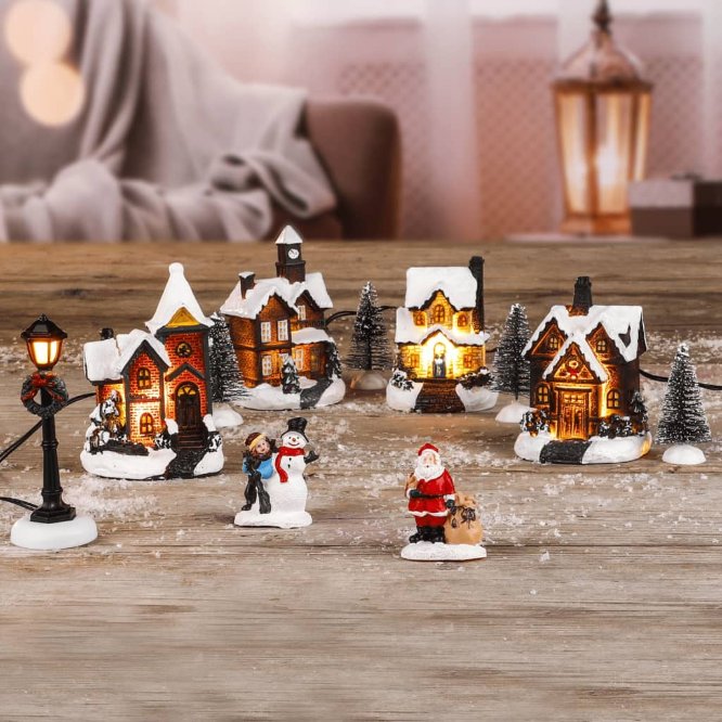 HI Weihnachtsdeko LED-Weihnachtsdorf HI Weihnachtsdeko LED-Weihnachtsdorf