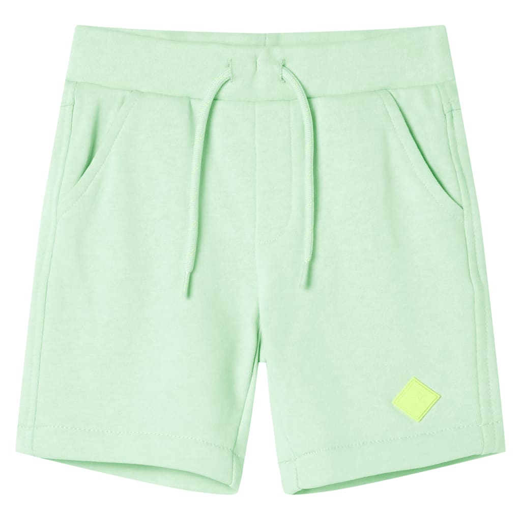 Kindershorts mit Kordelzug Hellgrün 104 Kindershorts mit Kordelzug Hellgrün 104