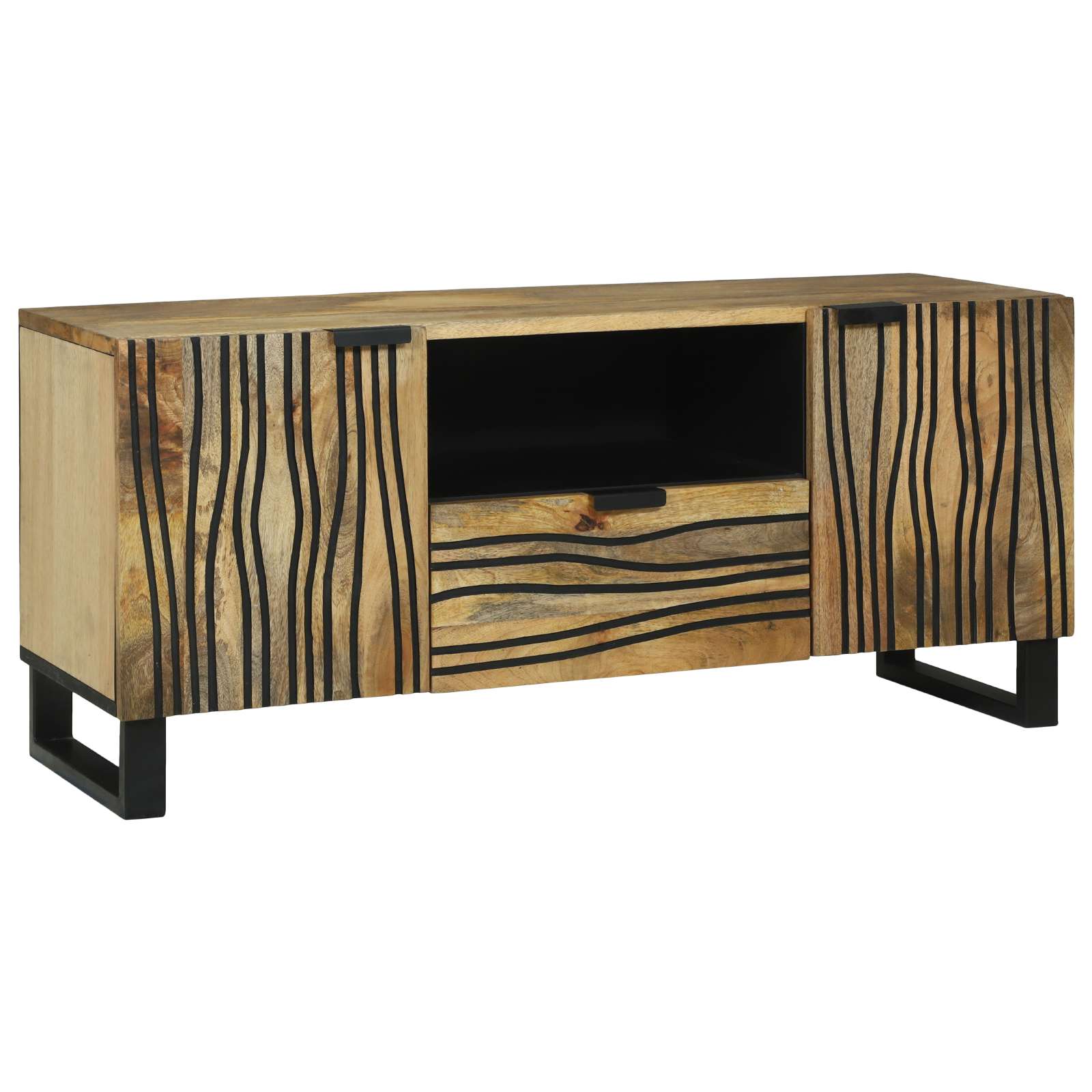 TV-Schrank 105x33.5x46 cm Massivholz Mango TV-Schrank 105x33.5x46 cm Massivholz Mango