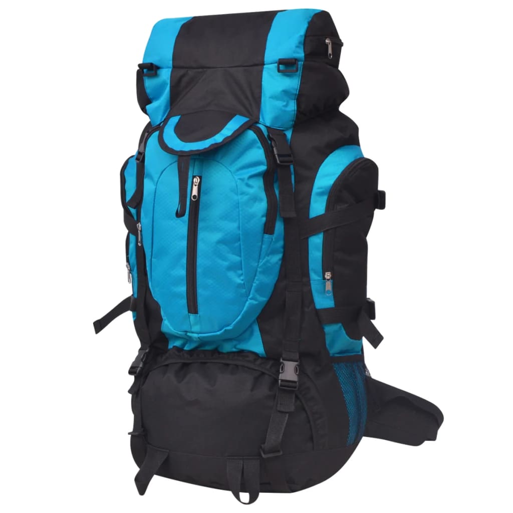 Wanderrucksack XXL 75 L Schwarz und Blau Wanderrucksack XXL 75 L Schwarz und Blau