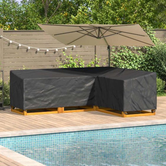 Gartenmöbelabdeckung 250 x 180 x 80 cm 210D Oxford Stoff