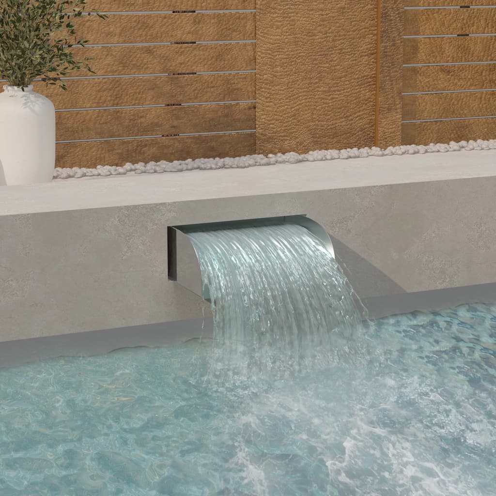 Wasserfall mit LEDs 45x34x14 cm Edelstahl 304 Wasserfall mit LEDs 45x34x14 cm Edelstahl 304