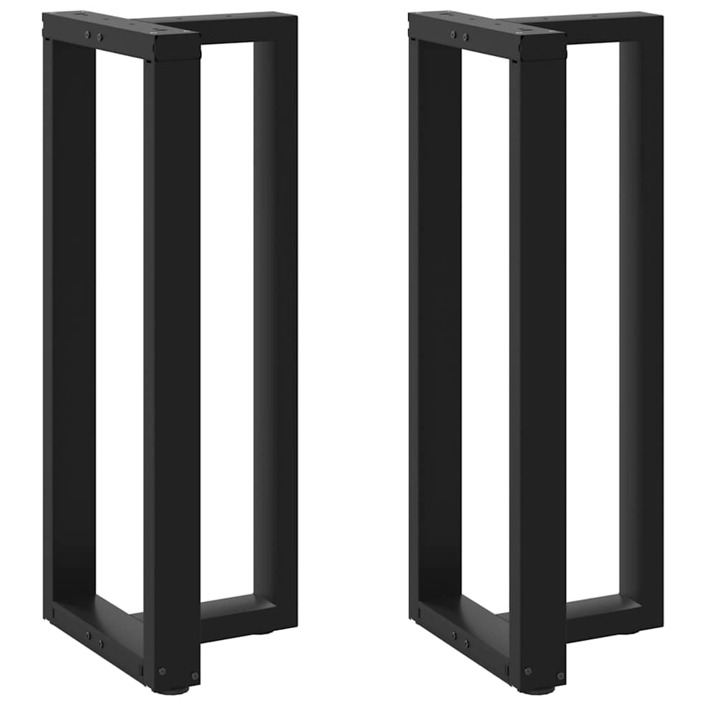 Bartischbeine T-Form 2 Stk. Schwarz 40x35x(101-102) cm Stahl Bartischbeine T-Form 2 Stk. Schwarz 40x35x(101-102) cm Stahl