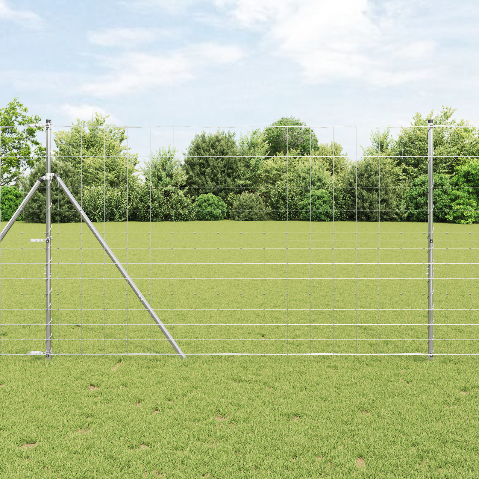 Feldzaun 1,5x25 m verzinkter Stahl Feldzaun 1,5x25 m verzinkter Stahl
