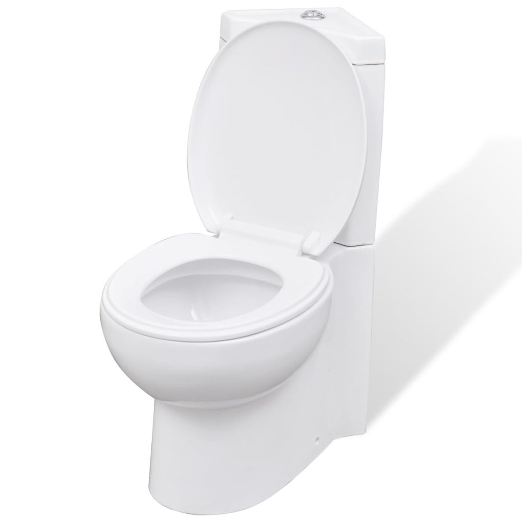 Toilette für Ecke Keramik Weiß Toilette für Ecke Keramik Weiß