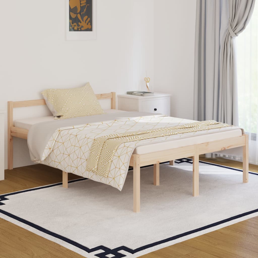 Seniorenbett 140x190 cm Massivholz Kiefer