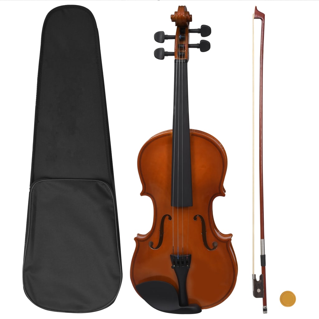 Violine Komplettset mit Bogen und Kinnhalter Dunkles Holz 4/4 Violine Komplettset mit Bogen und Kinnhalter Dunkles Holz 4/4