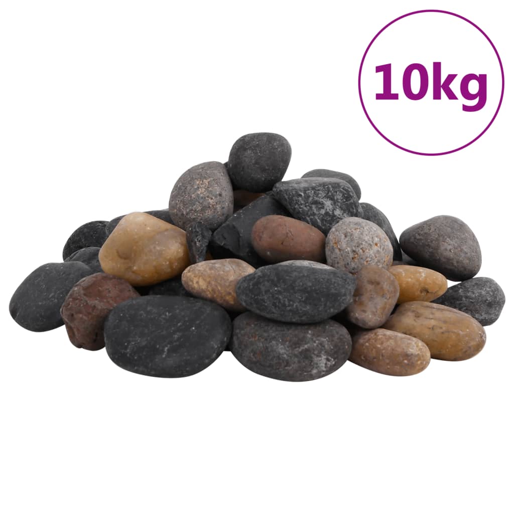 Polierte Kiesel 10 kg Mehrfarbig 5-8 cm Polierte Kiesel 10 kg Mehrfarbig 5-8 cm