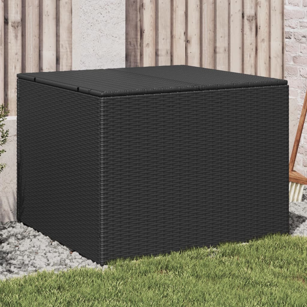 Gartentruhe Schwarz 291L Poly Rattan Gartentruhe Schwarz 291L Poly Rattan