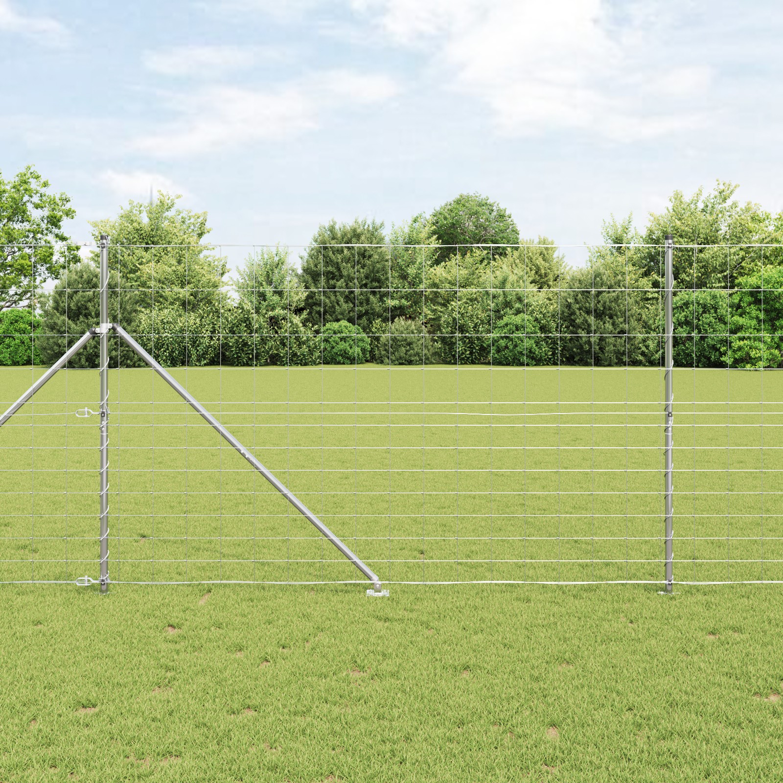 Feldzaun 1,5x25 m Verzinkter Stahl Feldzaun 1,5x25 m Verzinkter Stahl