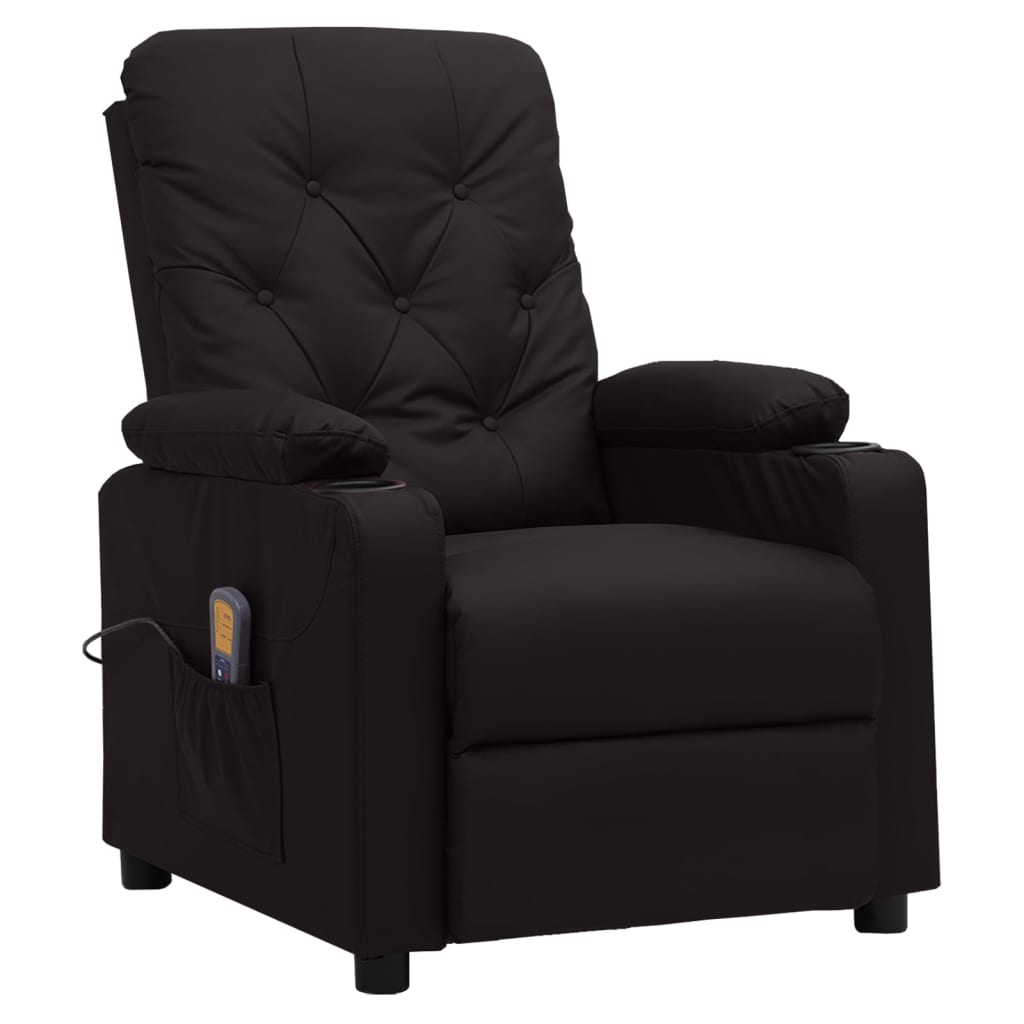 Massagesessel Schwarz Kunstleder Massagesessel Schwarz Kunstleder