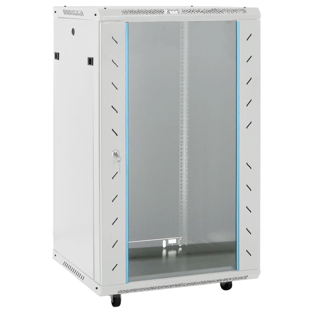 18U Netzwerkschrank 19" IP20 Grau 60x60x100 cm 18U Netzwerkschrank 19" IP20 Grau 60x60x100 cm