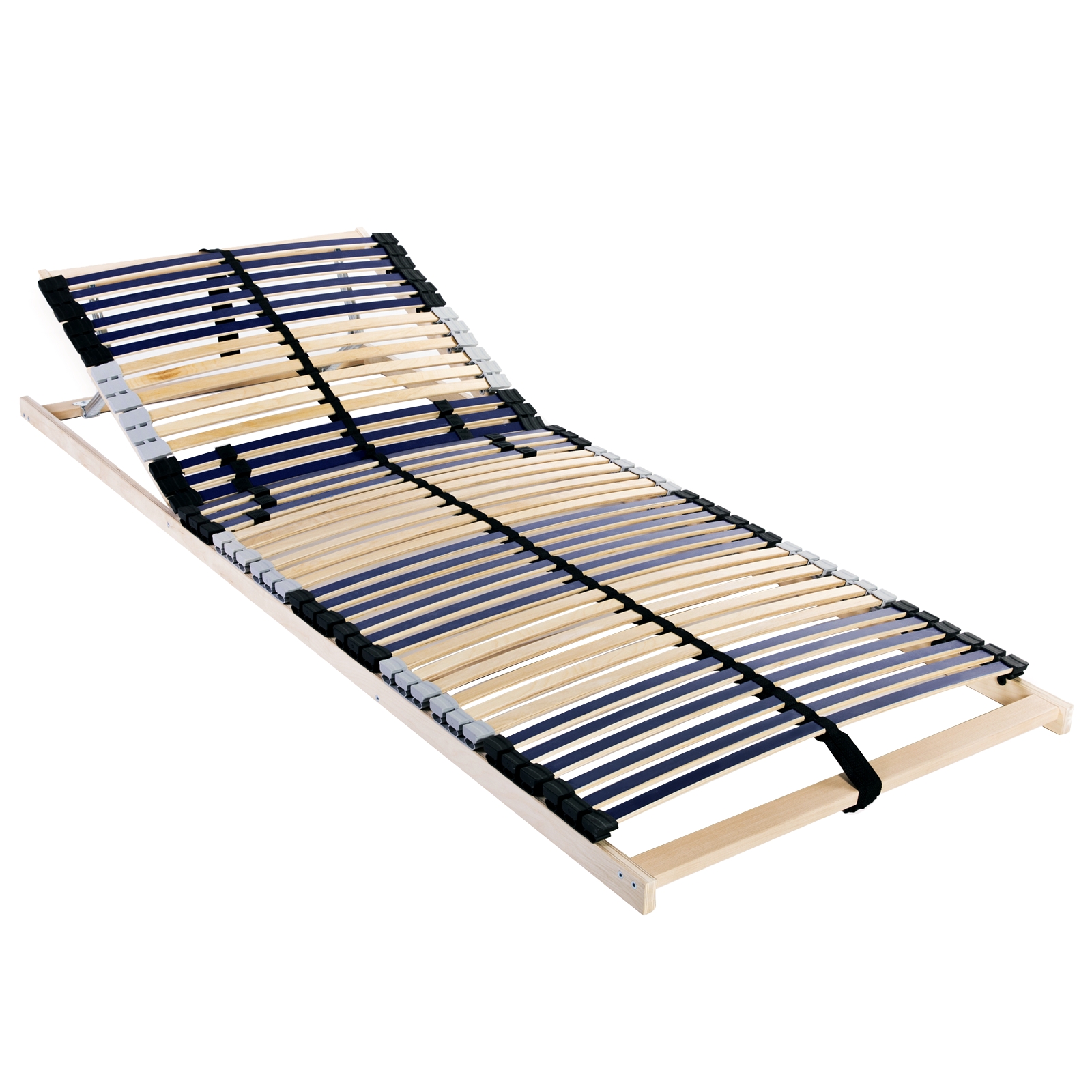 Lattenrost Braun 90 x 190 cm Holz und Plastik